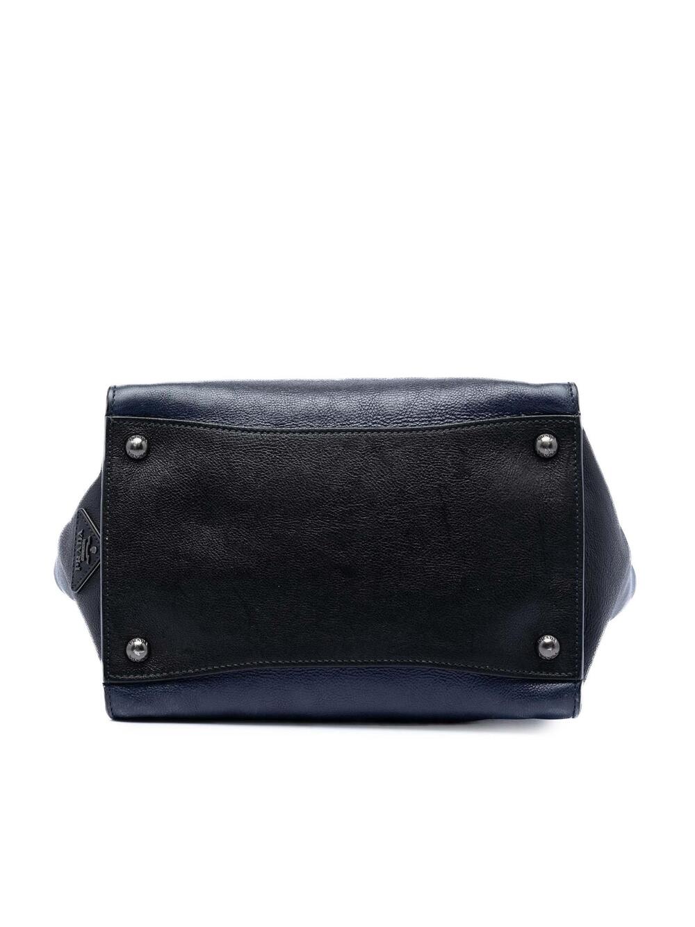 Prada Bicolor Glace Calf Sound Lock #276815P48B - Picture 3 of 7
